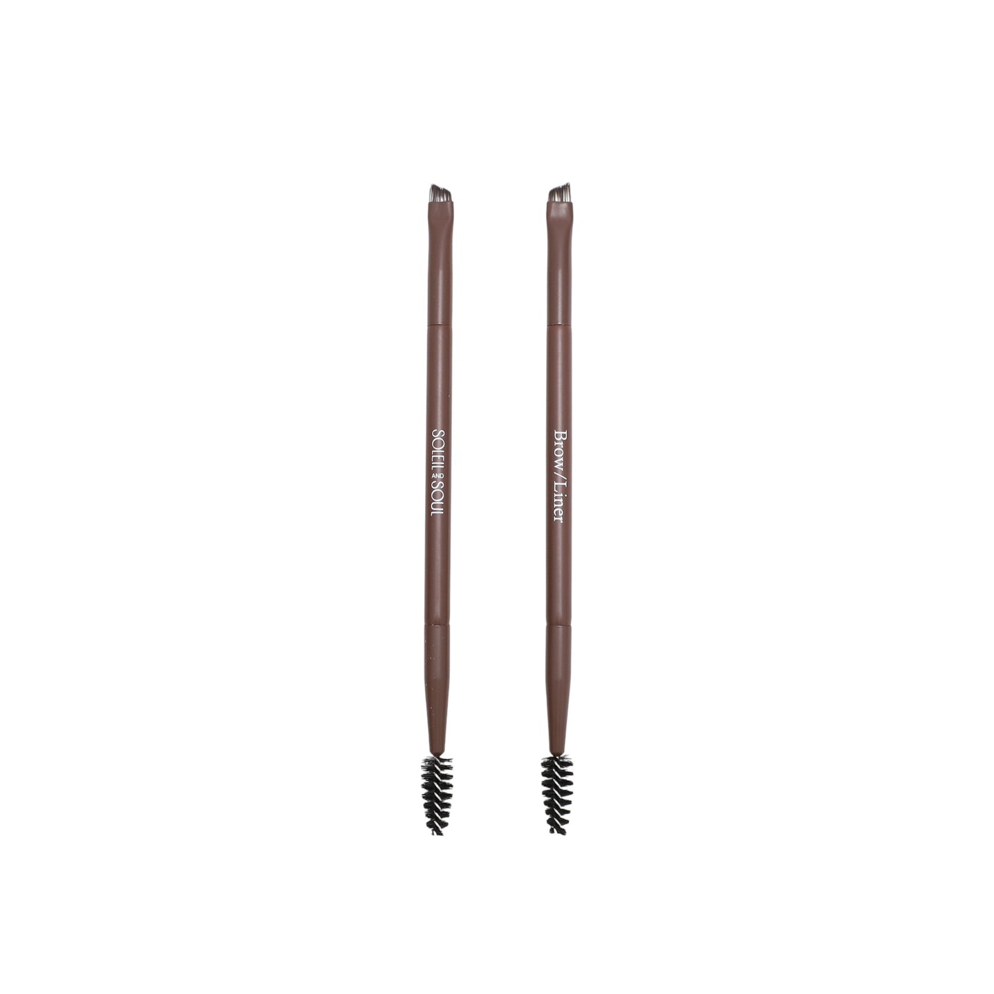 Dual Ended Brow/Liner Brush - Chocolate