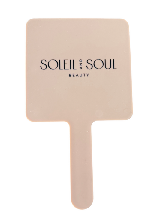 Peach Glow Hand Mirror